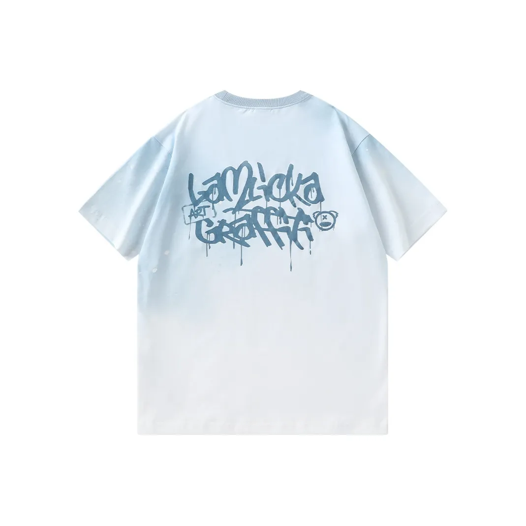 LAMLICKA SS24 T Shirt Unisex Blue