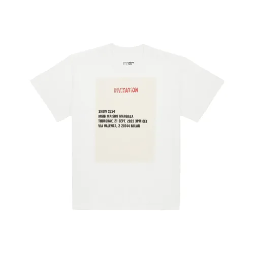 MM6 Maison Margiela Белая Унисекс Футболка