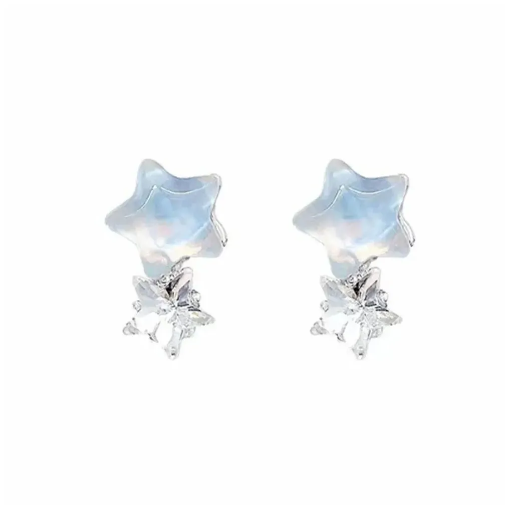 Universe Search Alloy Stud Earrings Women's