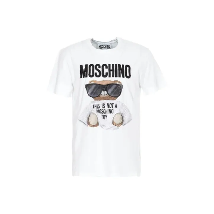 MOSCHINO Белая Мужская T-Рубашка