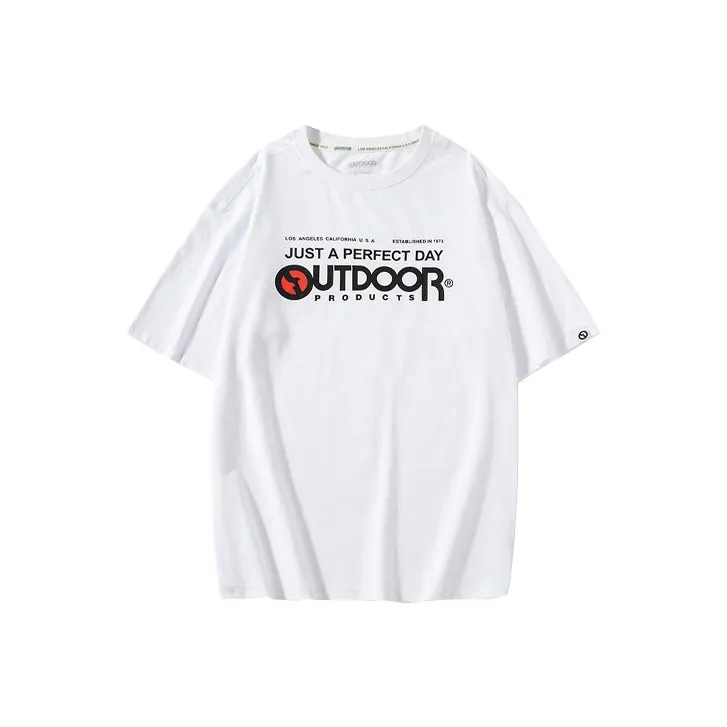 OUTDOOR PRODUCTS Drop Shoulder Sleeve T Shirt Unisex Bleached