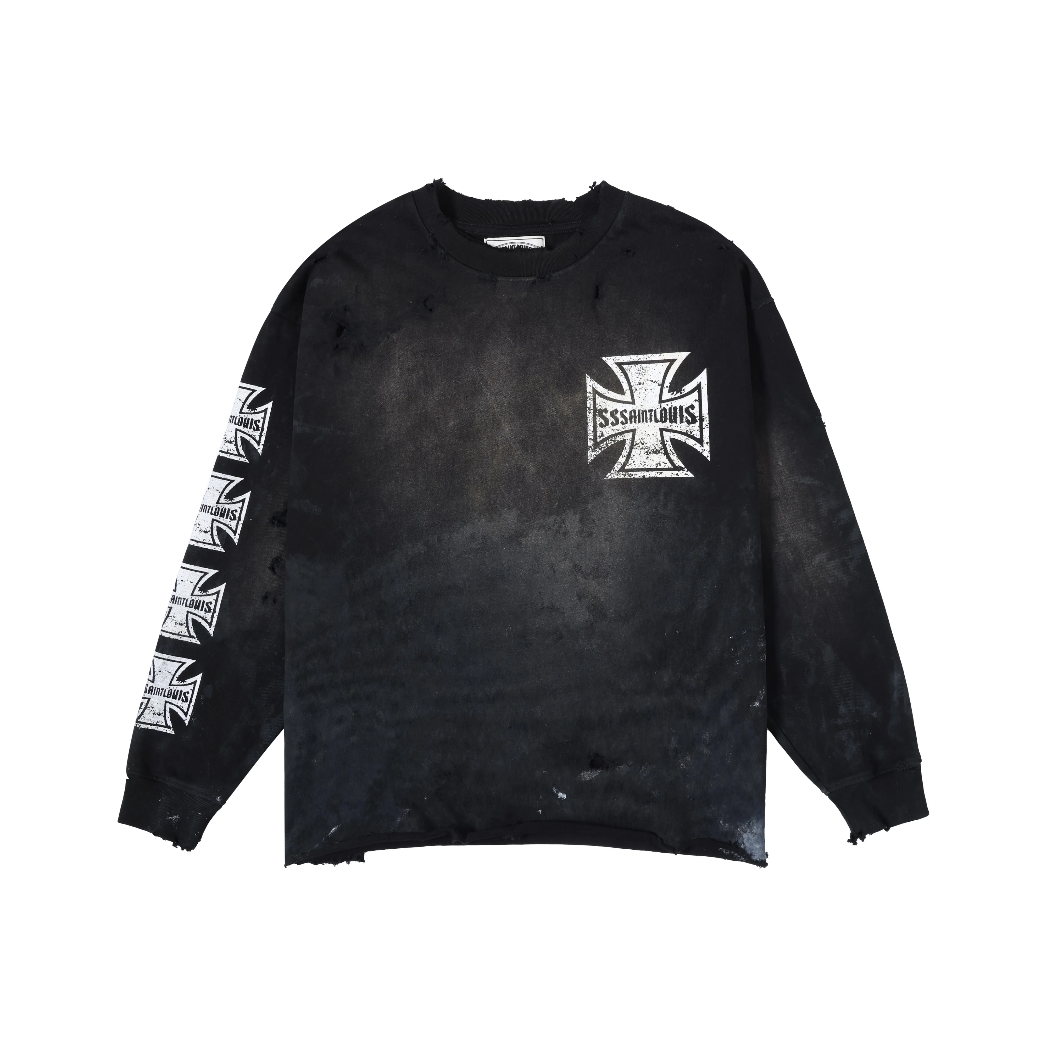 SSSAINT LOUIS T Shirt Unisex Washed Black