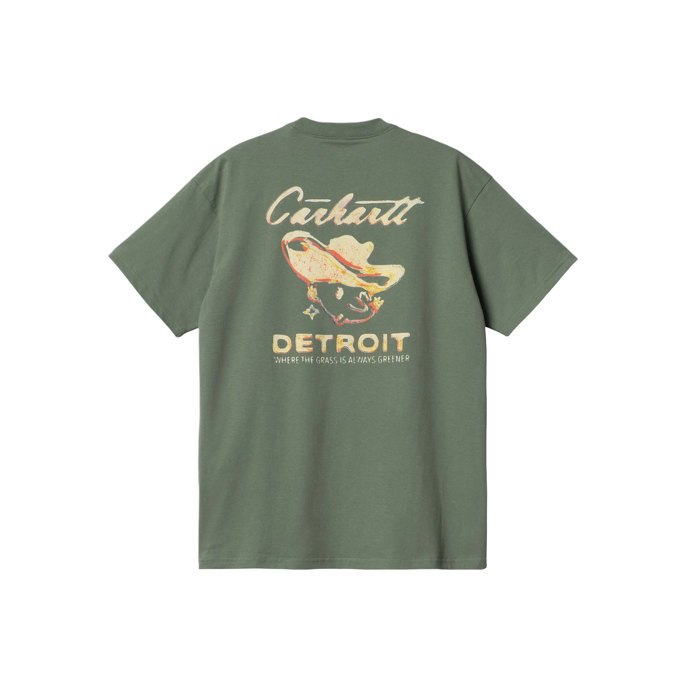 Carhartt WIP SS24 S S Зеленый Трава T Рубашка T Рубашка Мужская Трава Зеленая