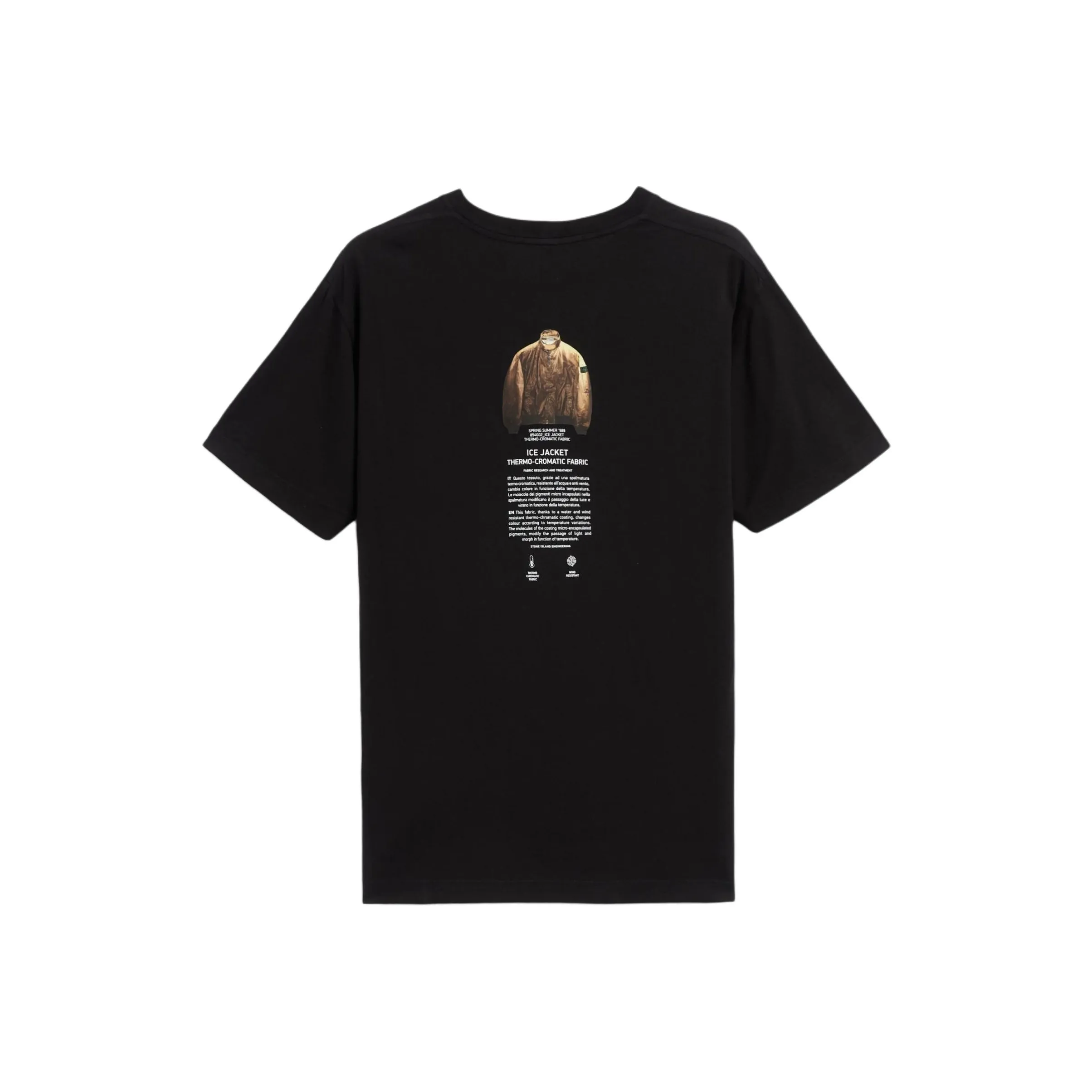 Stone Island SS24 T Рубашка Мужская Черная