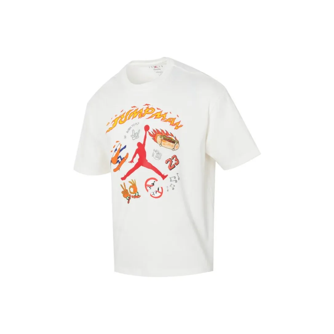 Jordan Jumpman SS24 T Shirt Мужской Белый