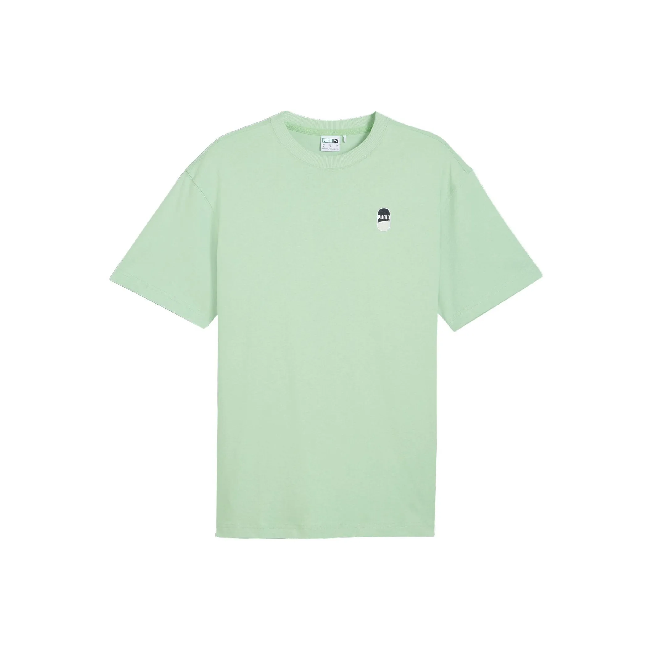 PUMA DOWNTOWN 180 LOGO TEE T Shirt Unisex Light Green