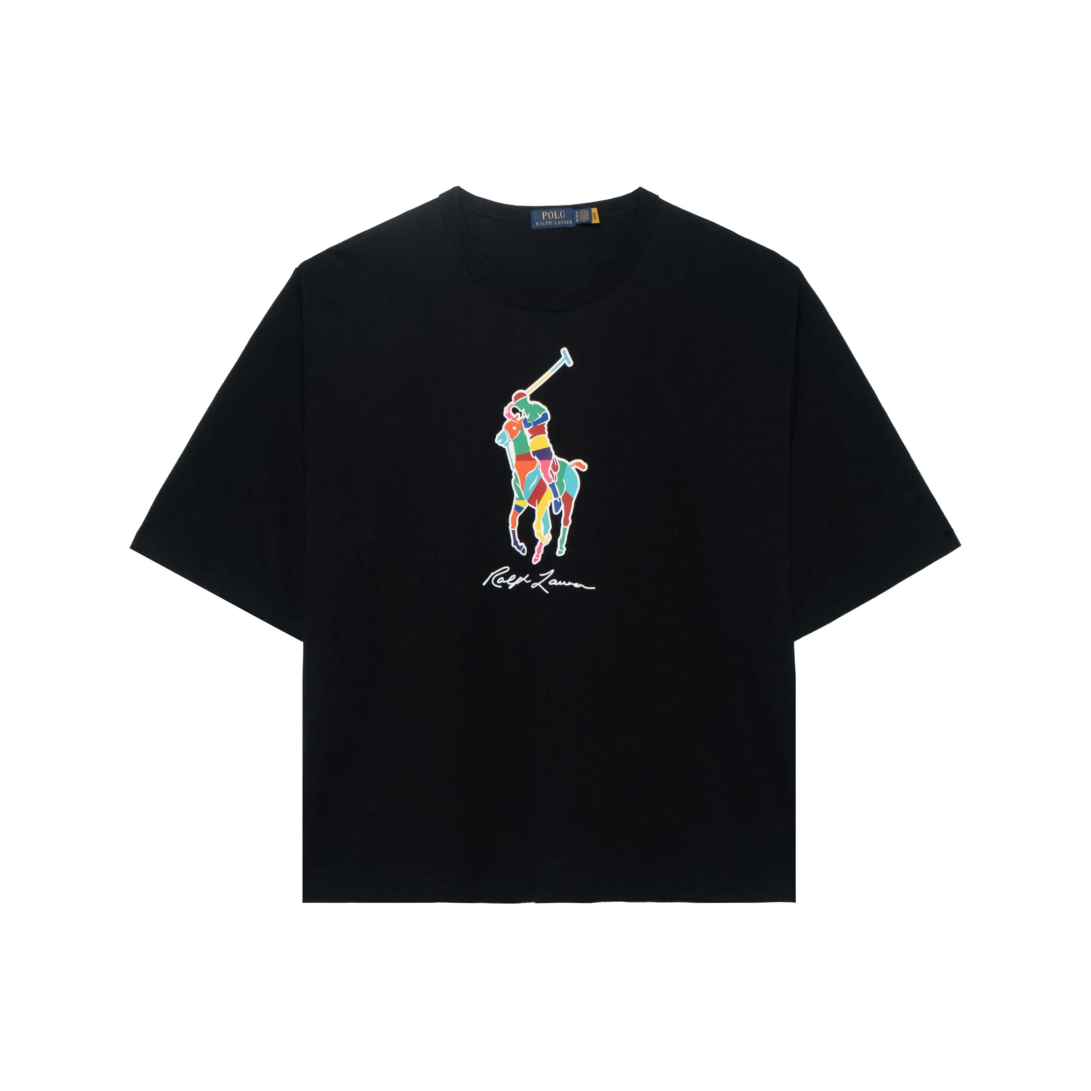 Polo Ralph Lauren Relaxed Fit Big Pony Jersey T Shirt T Shirt Men's Black