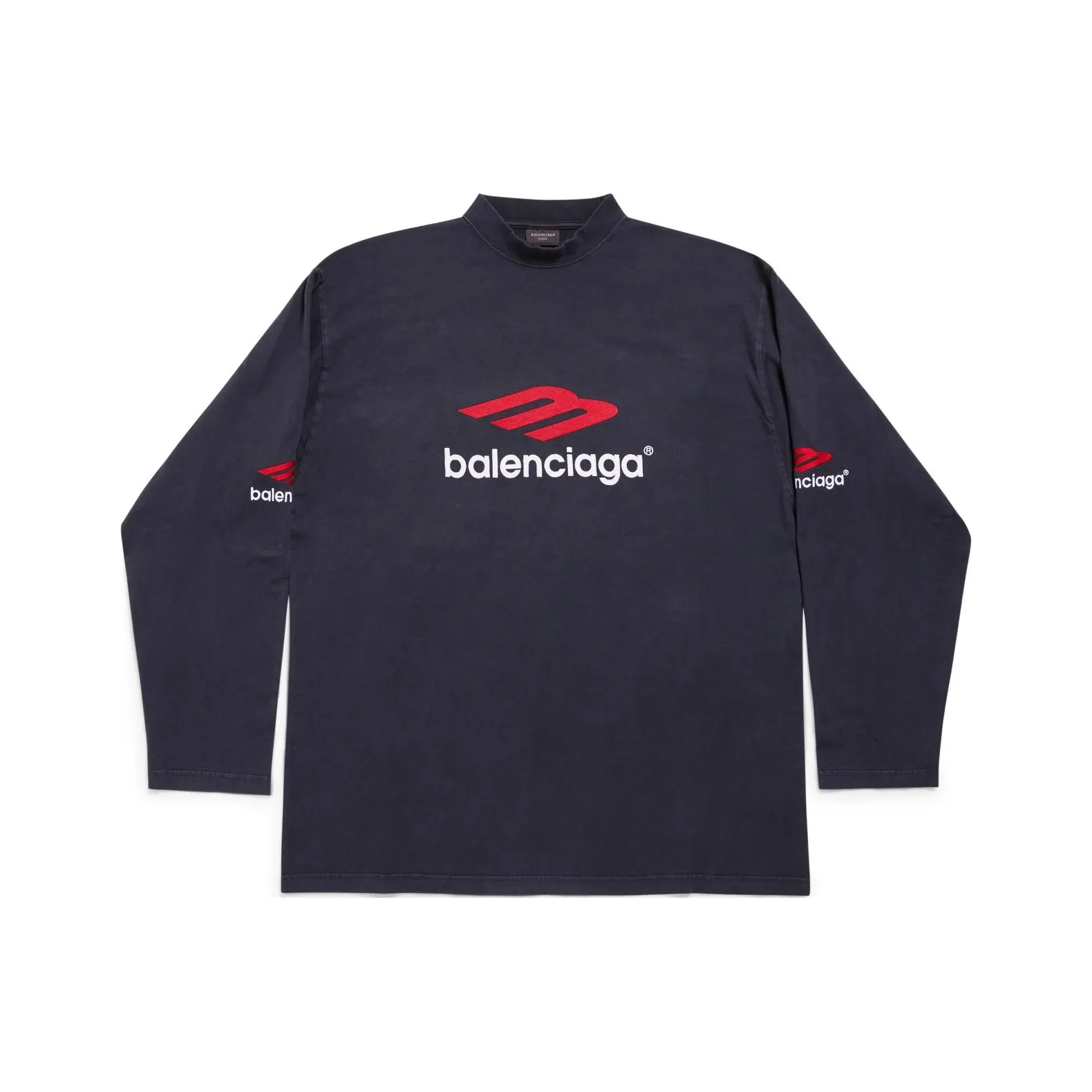 Balenciaga T Shirt Loose Fit Unisex Black