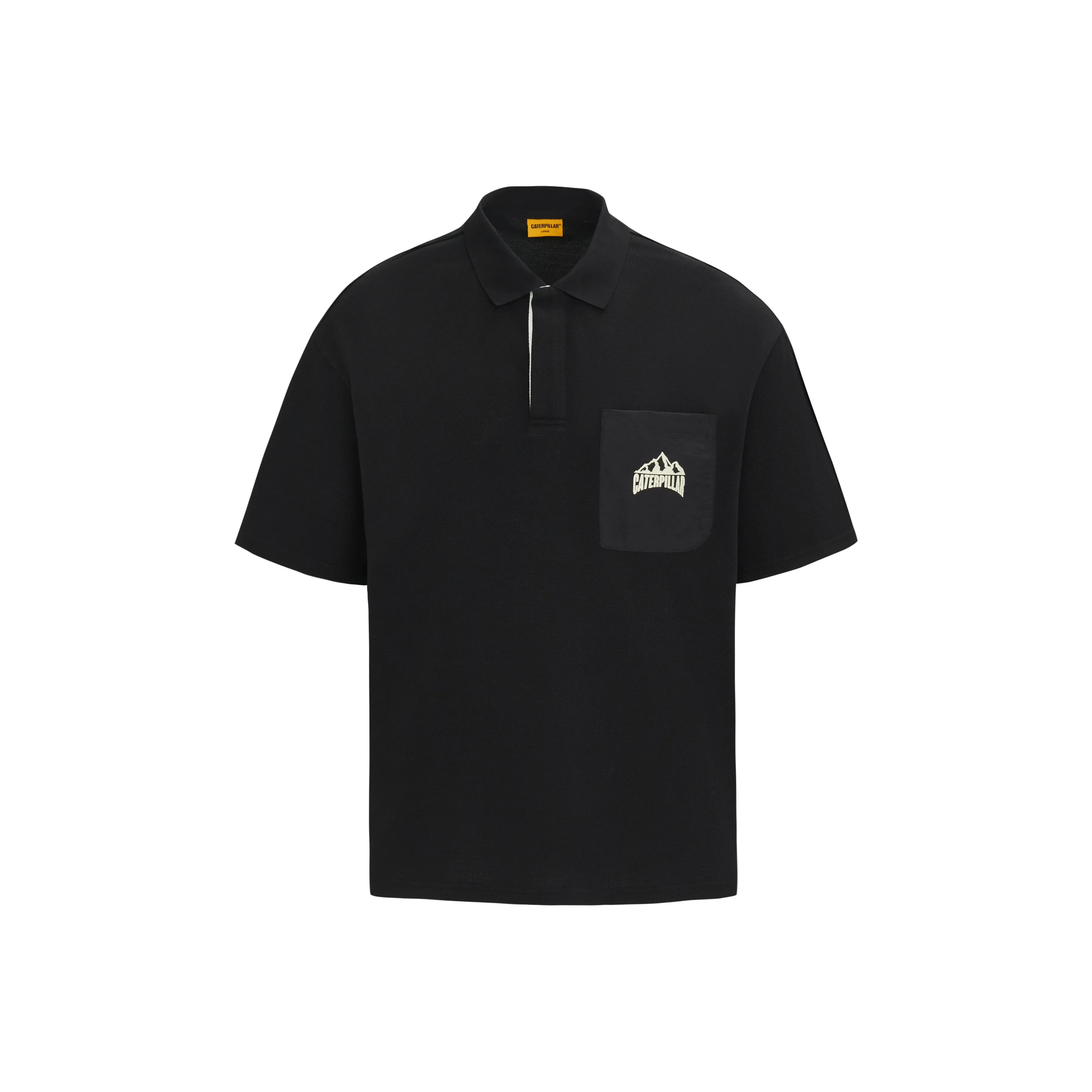 CAT Черная мужская футболка