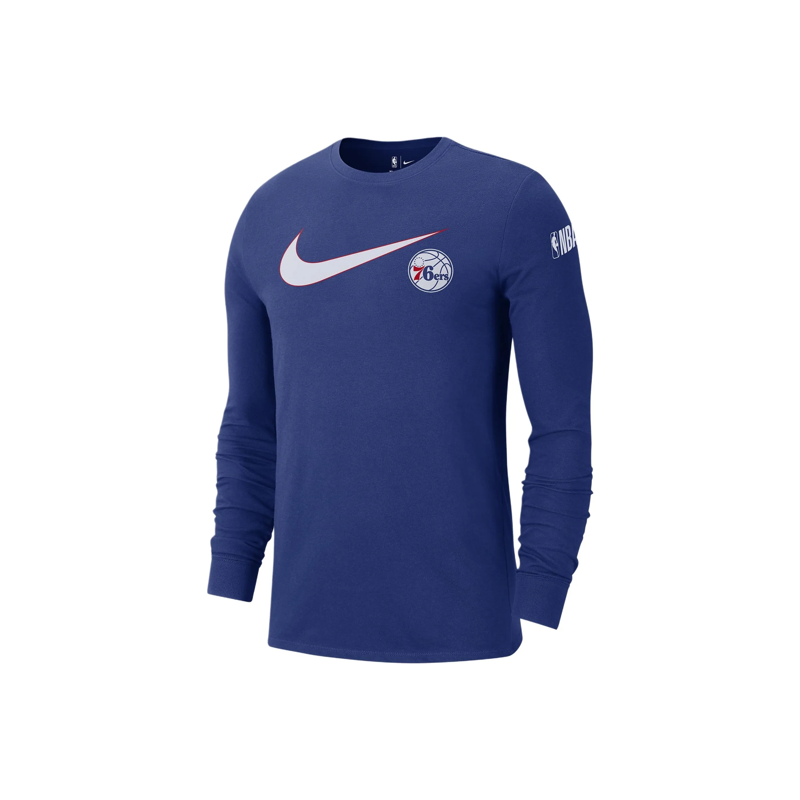 Nike Philadelphia 76ers Swoosh Essential Men's Nike Nba Long Sleeve T Shirt