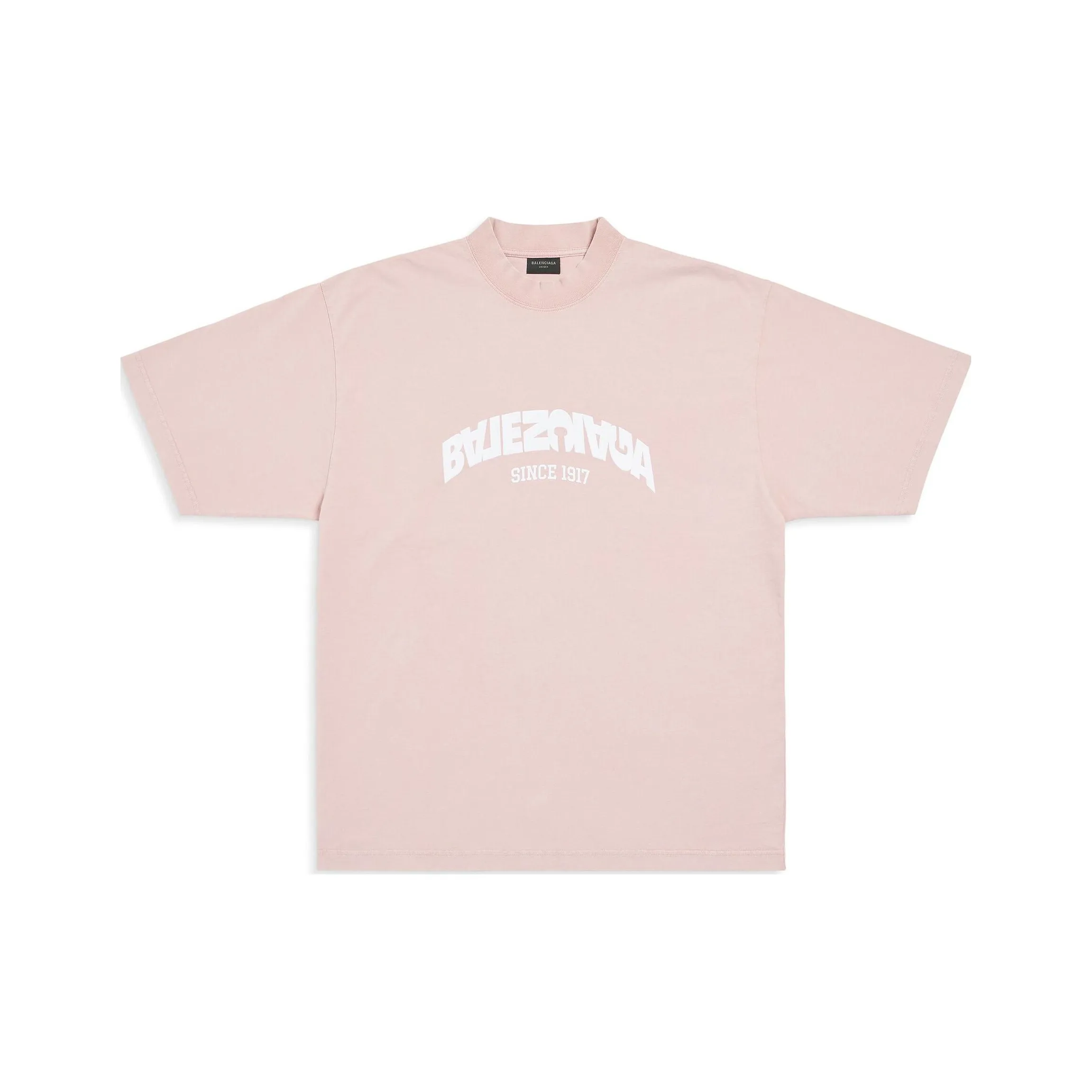 Balenciaga T Shirt Regular Fit Unisex Pink