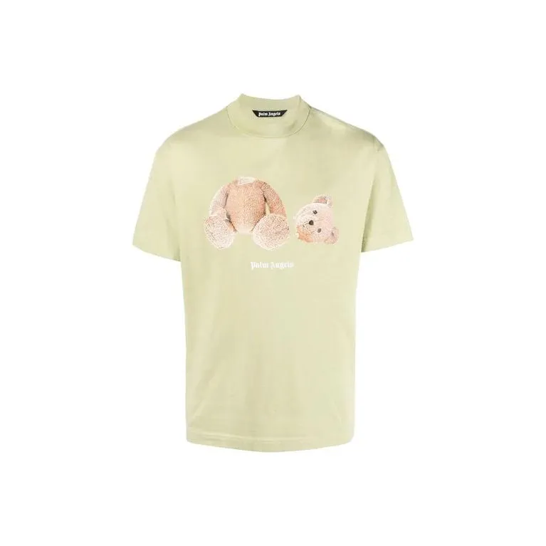 PALM ANGELS Желтый Зеленый Мужская Футболка