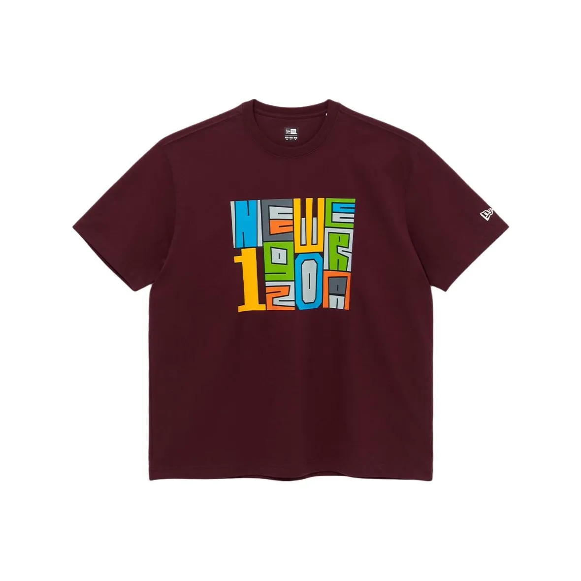 New Era SS24 T Shirt Unisex Burgundy