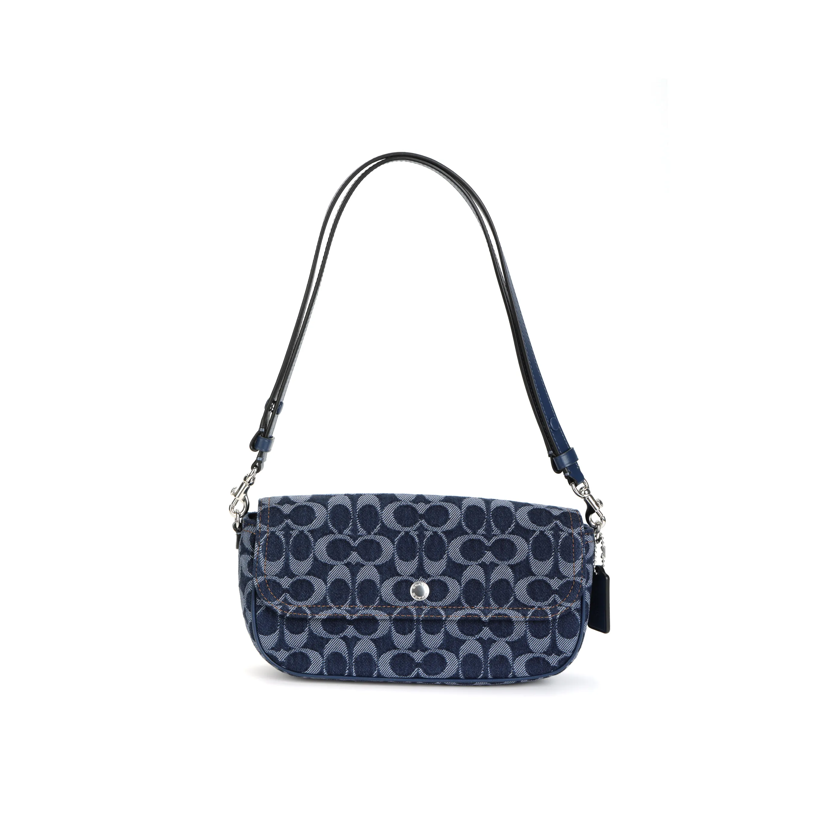 COACH Brook Flap Ткань Сумка Сумка через плечо Женская Синяя