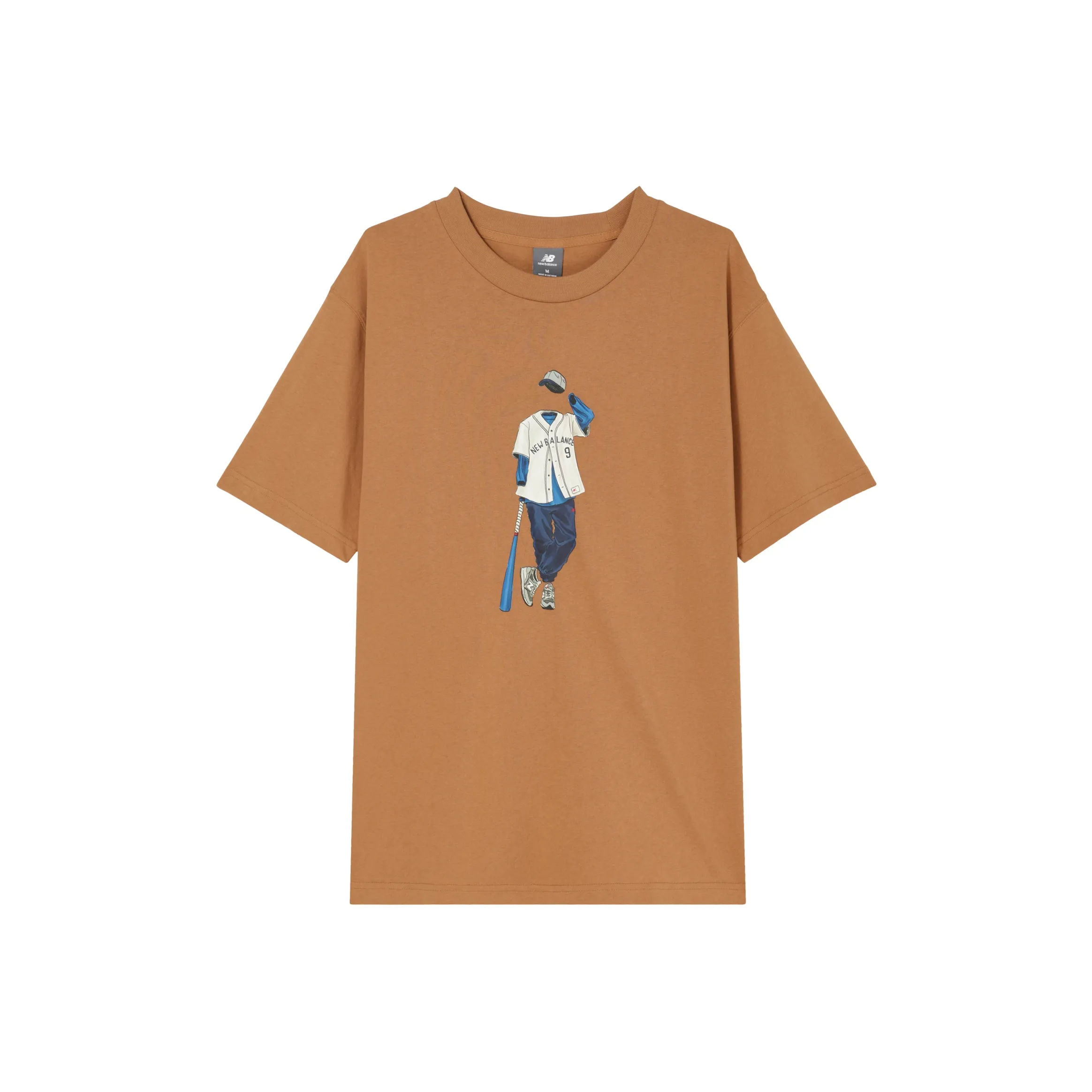 New Balance Athletics Баскетбол Стиль T Рубашка Мужская Ореховое дерево