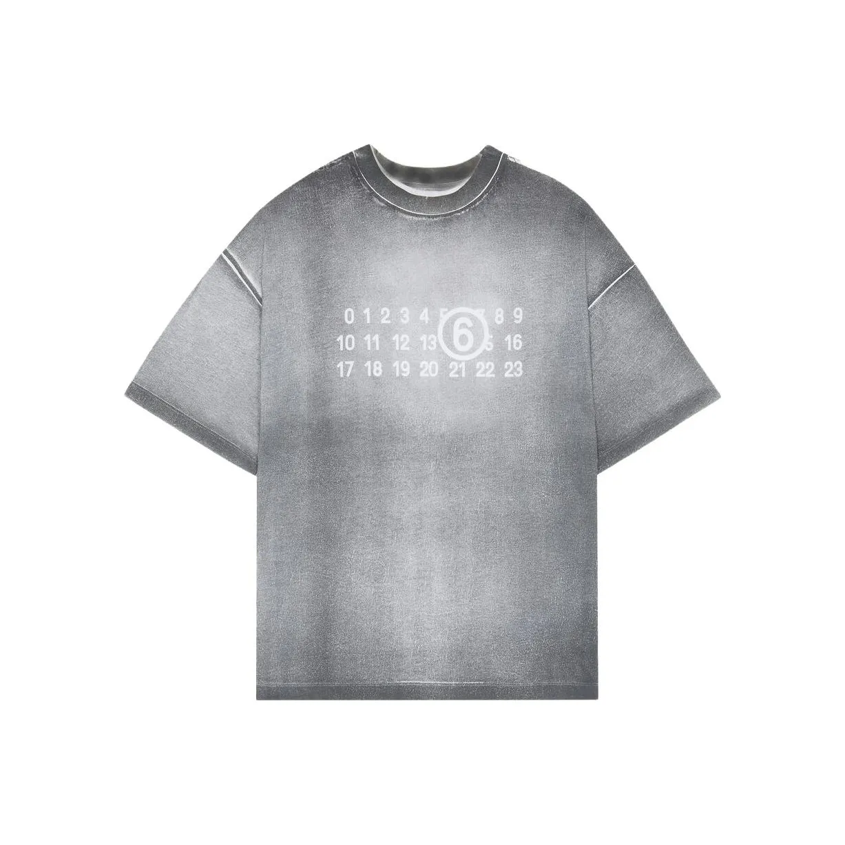 MM6 Maison Margiela Drop Shoulder Sleeve T Shirt Men's Gray