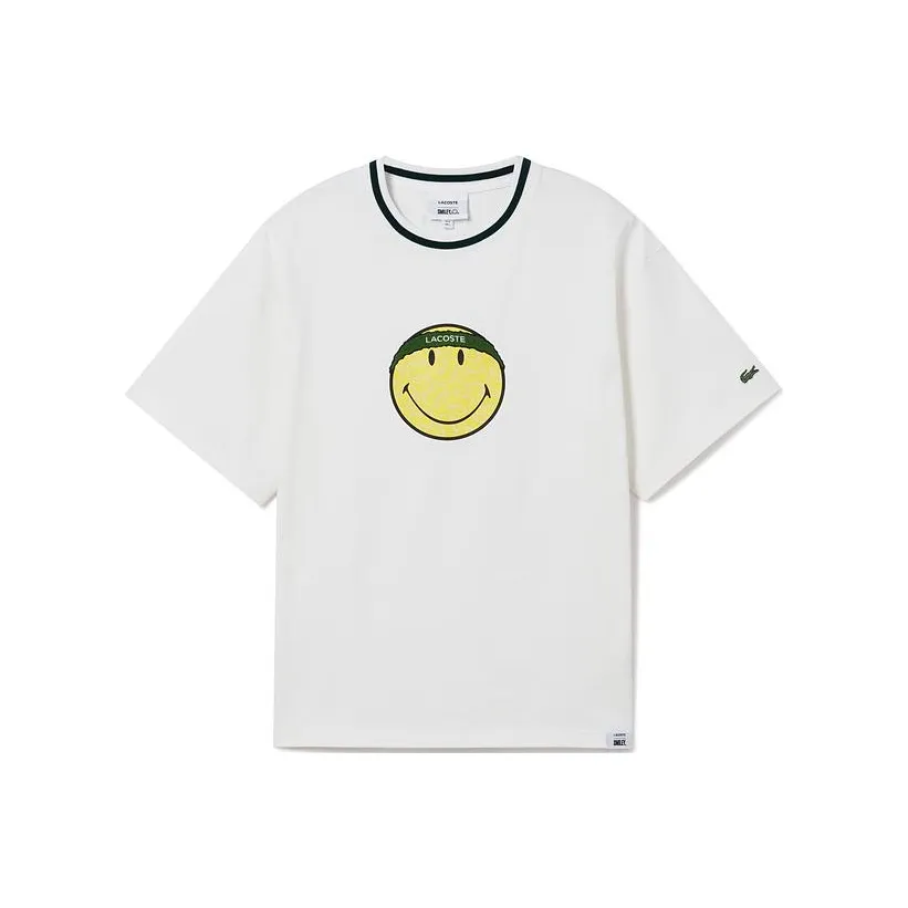 Рубашка LACOSTE Collaboration x Smiley FW23 Мужская цвет экрю