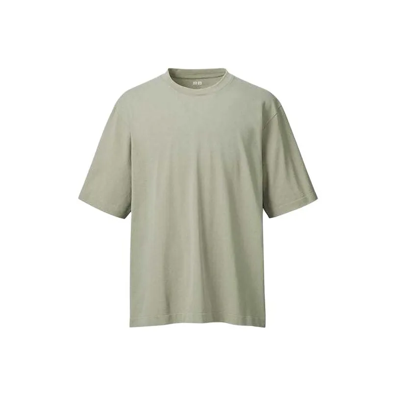 Uniqlo U Collection SS24 T Рубашка Мужская Изумрудно-Зеленая