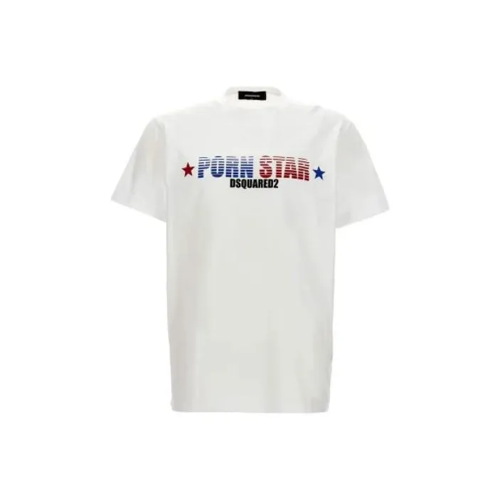 DSQUARED 2 Slogan-Printed Crewneck T-Shirt