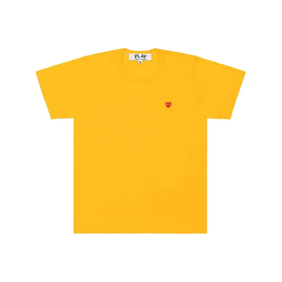 CDG Play T Shirts Men's Yellow