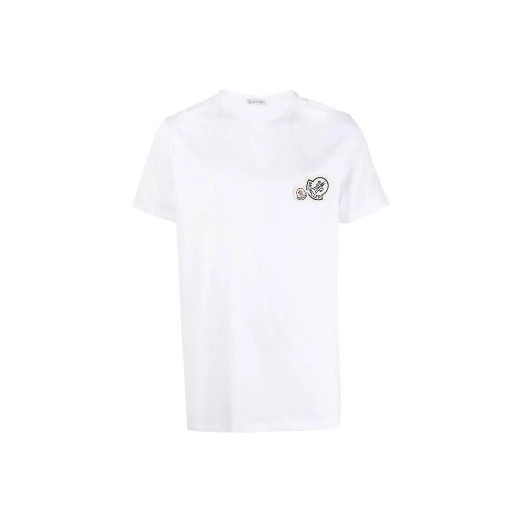 MONCLER SS24 T-Shirt Унисекс Белый