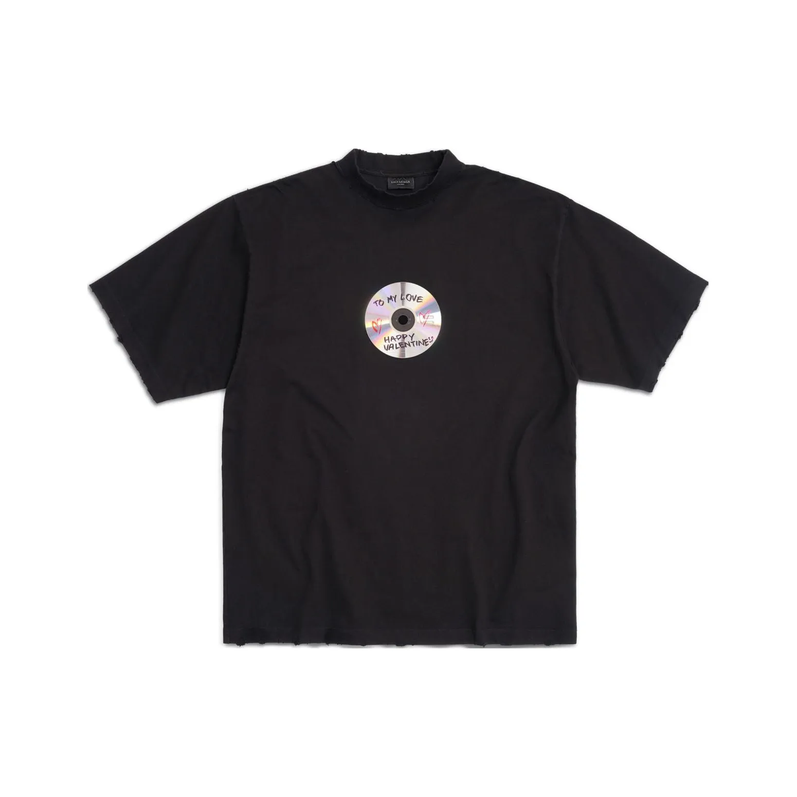 Balenciaga T Shirt Regular Fit Unisex Black