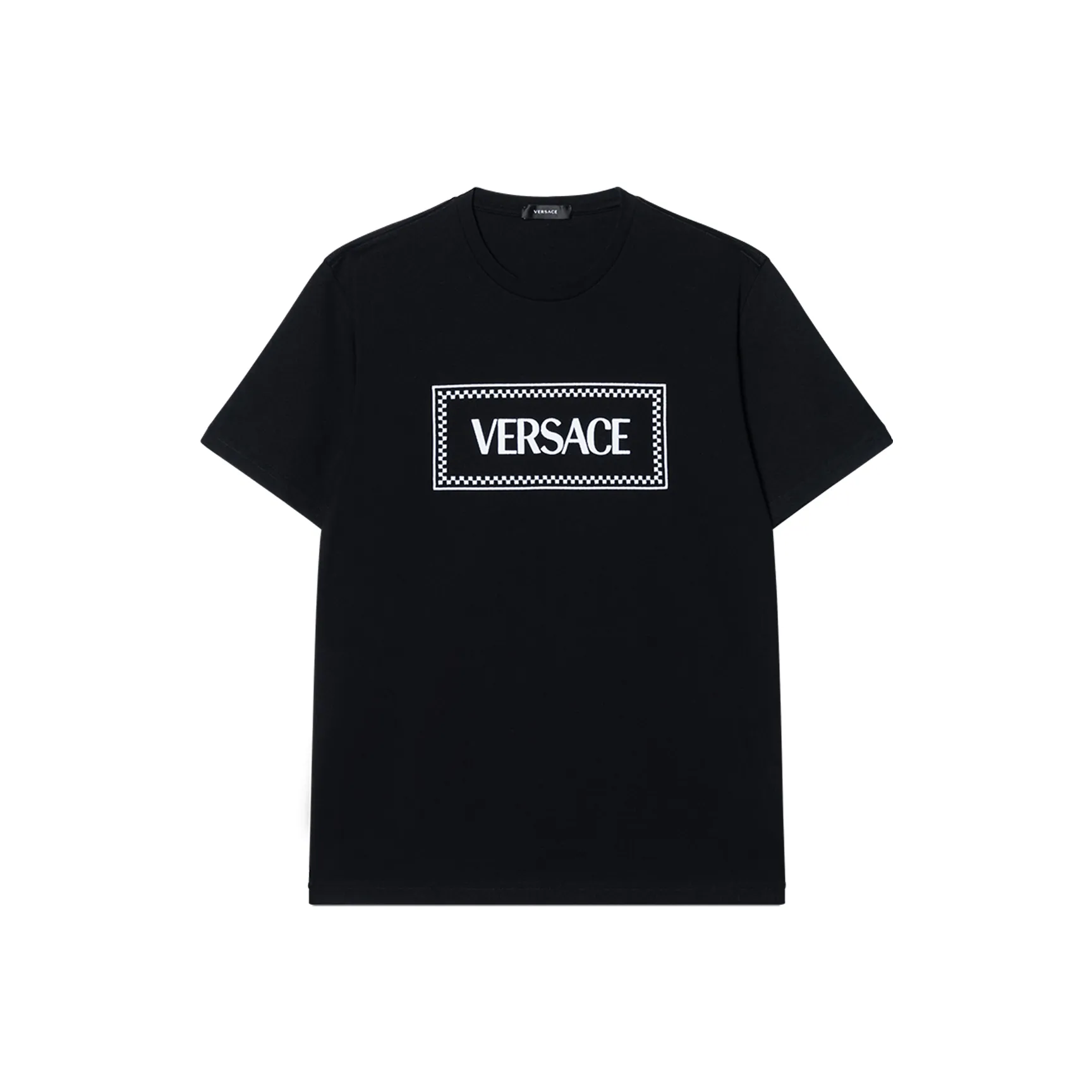 VERSACE Embroidered Logo Compact T Shirt