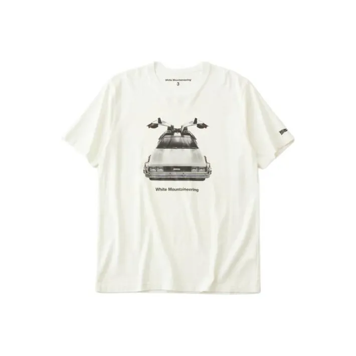 White Mountaineering x BACK TO THE FUTRUE SS24 T-Shirt Унисекс Белый