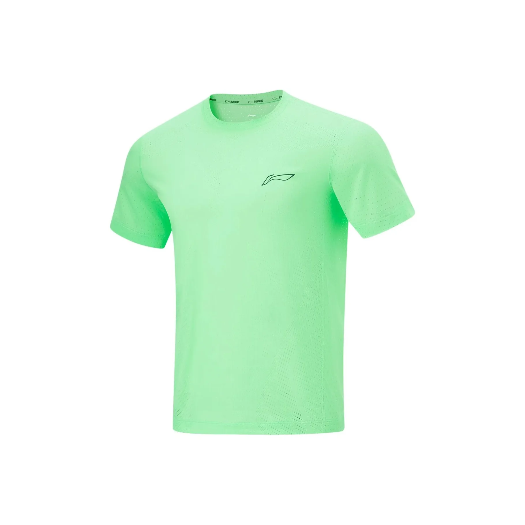 LINING RUNNING Collection Неон Кристальный Зеленый Мужские Футболки