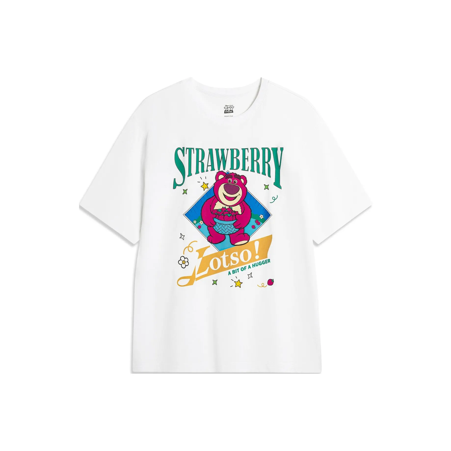 LiNing x Disney T-Shirt Унисекс Стандартный Белый