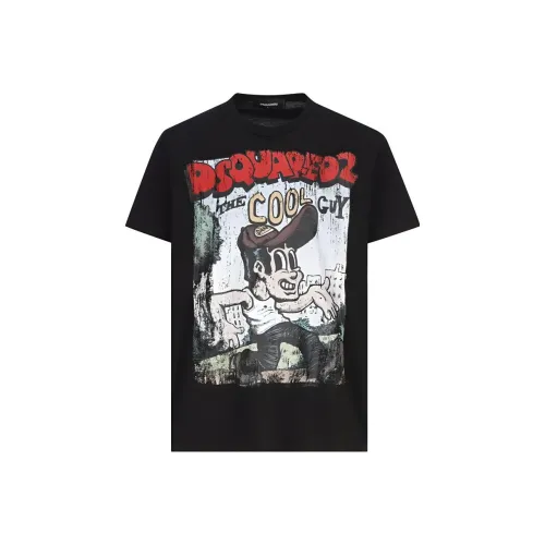 DSQUARED 2 Черная Мужская Рубашка