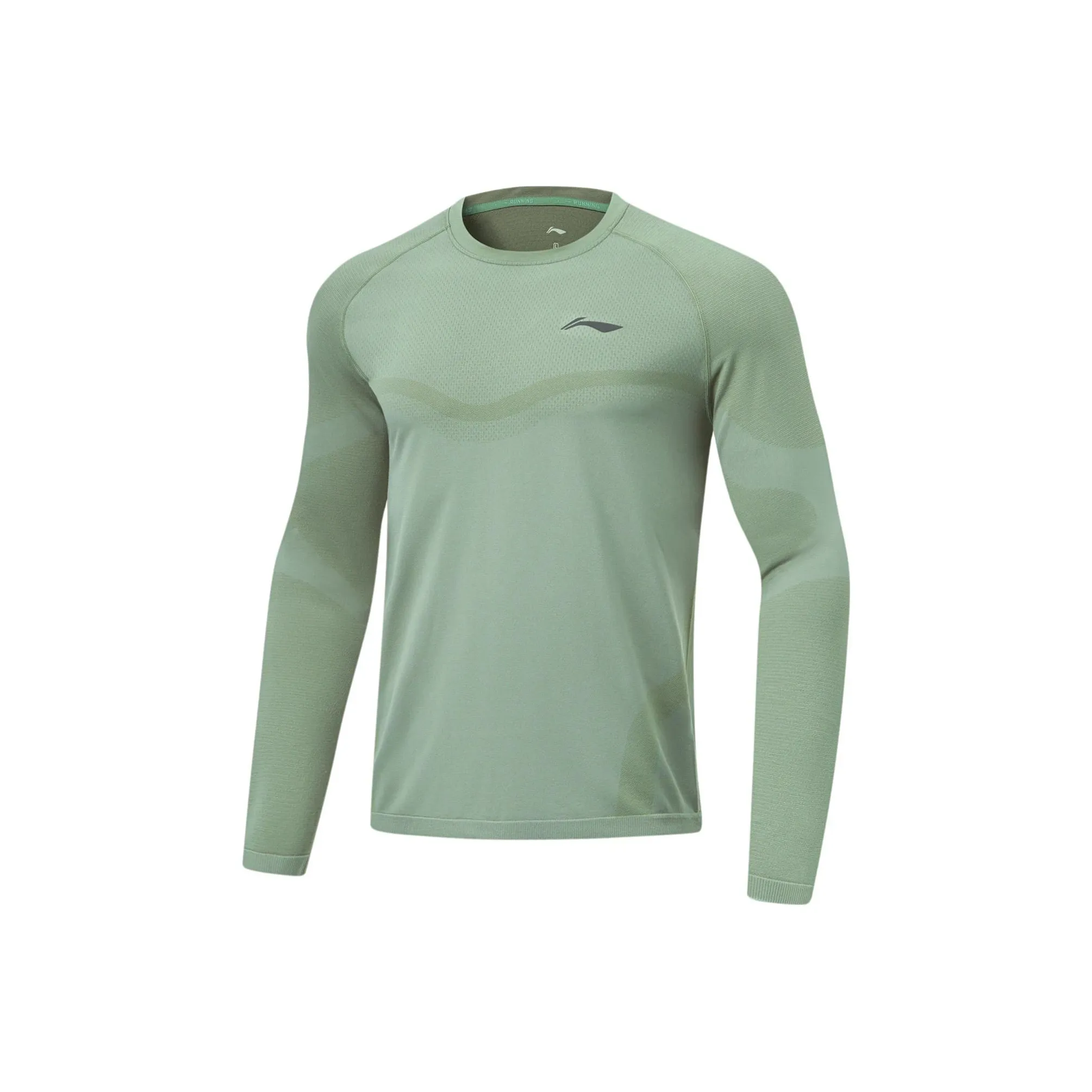 LiNing Puff Sleeve T Shirt Men's Gray Green
