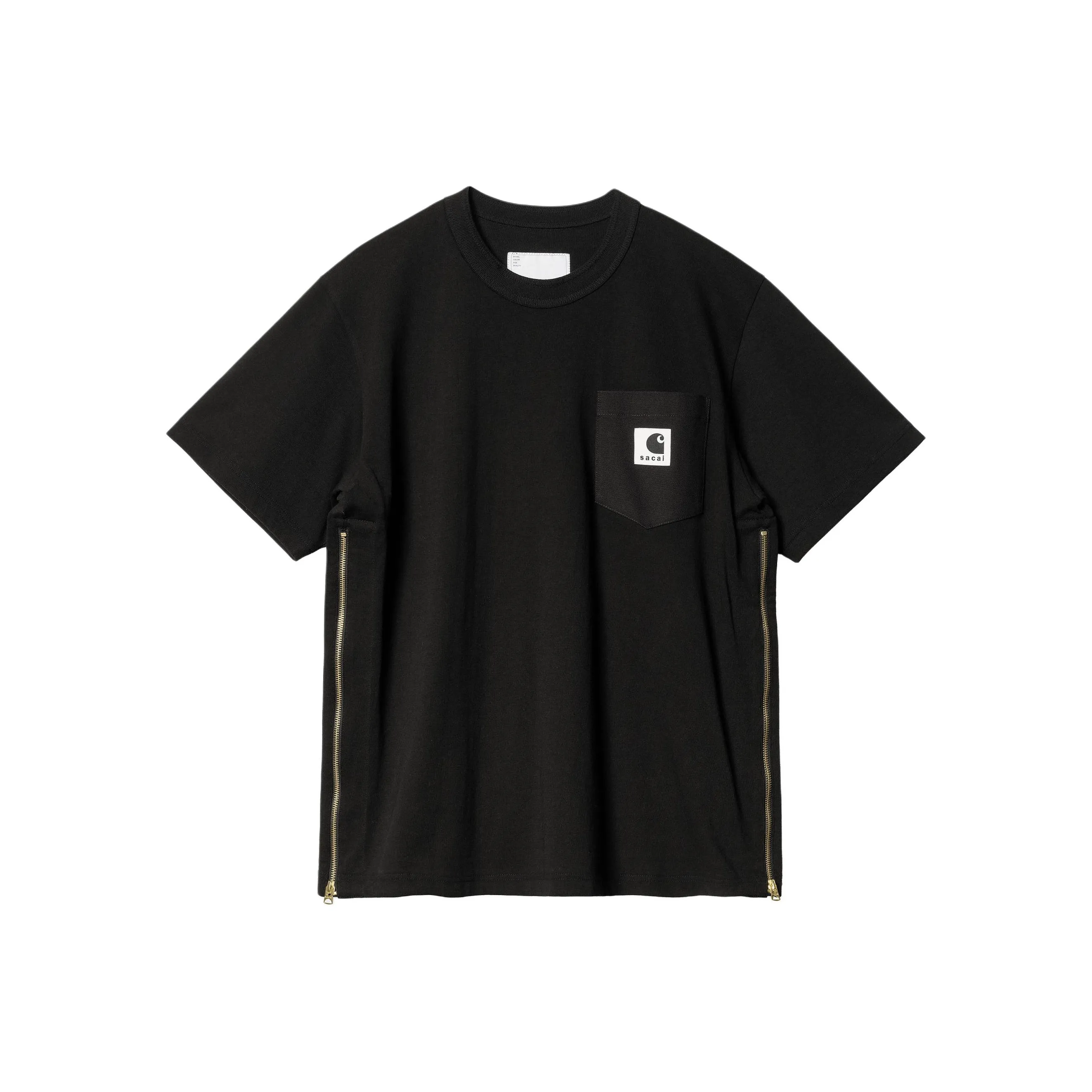Carhartt Wip X Sacai Carhartt WIP Co branded SS24 T Shirts Unisex Black