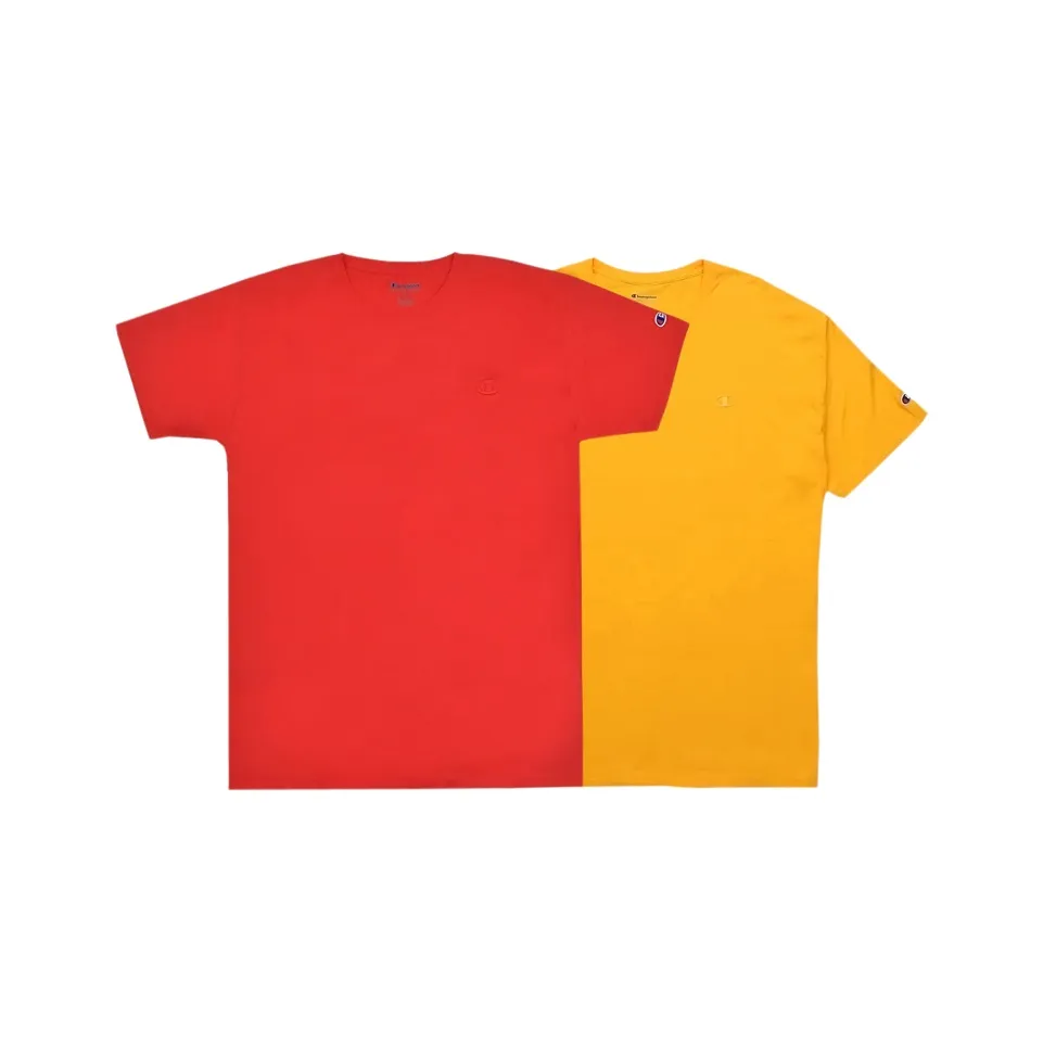 Чемпион Красный+Желтый Унисекс Футболка