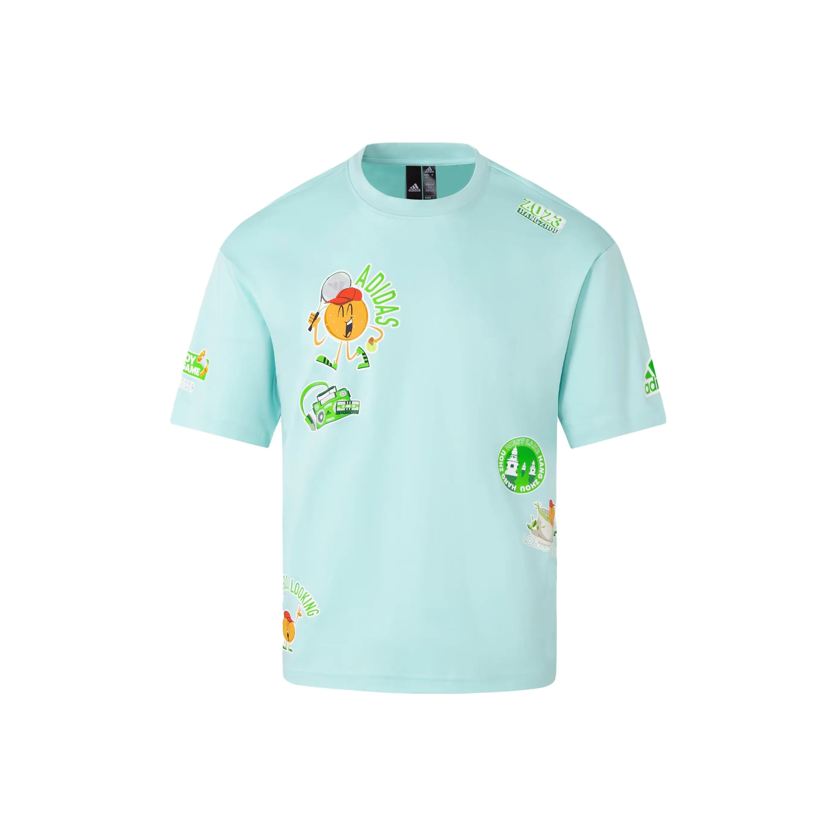 Adidas T Shirt Unisex Light Teal