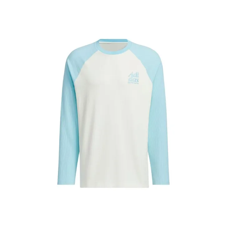 Adidas Маленький логотип T-рубашка Мужская Благословение Синий