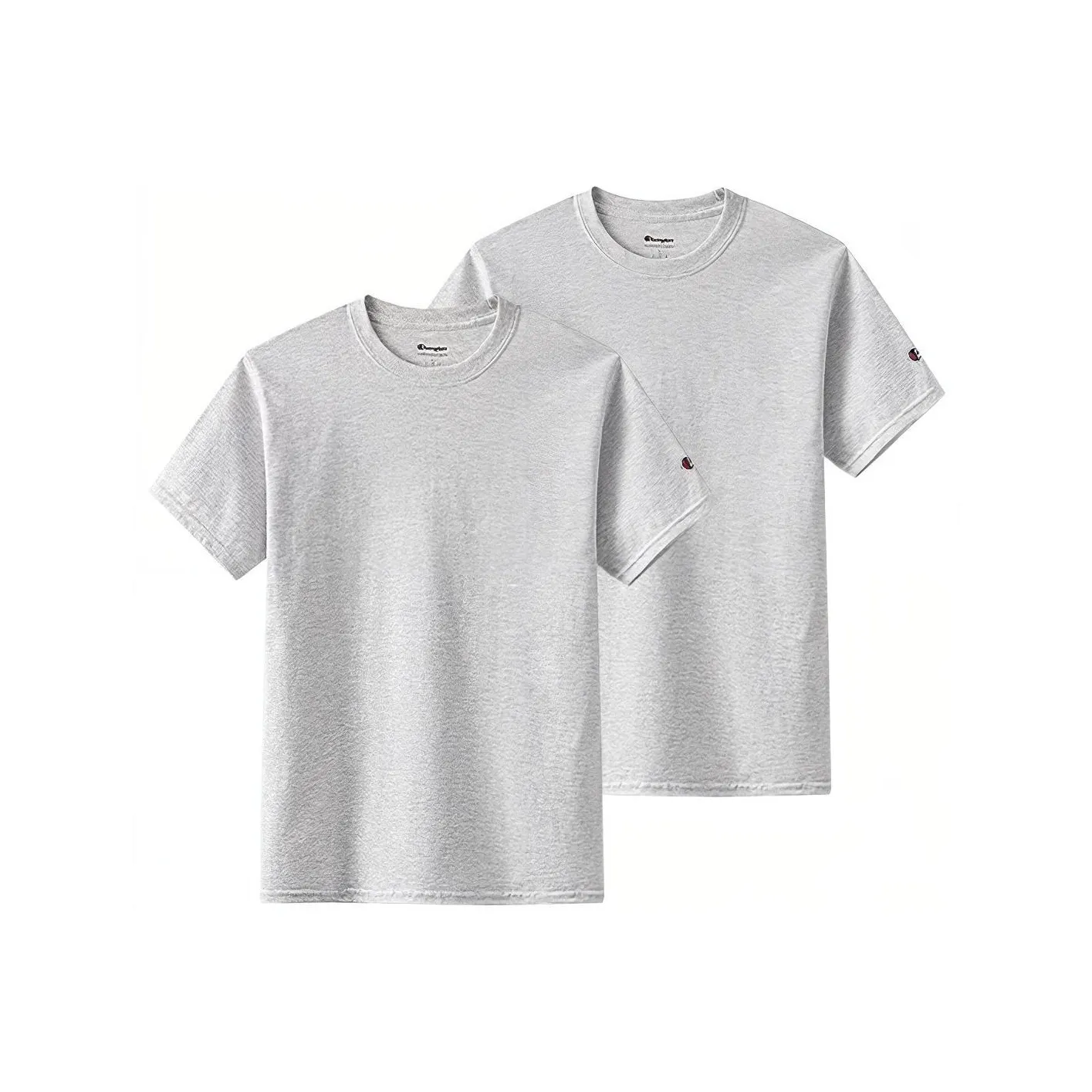 Champion T-Shirt Unisex 2 Pack Silver Gray Чемпион T-Shirt Унисекс 2 Пачки Серебряный Серый