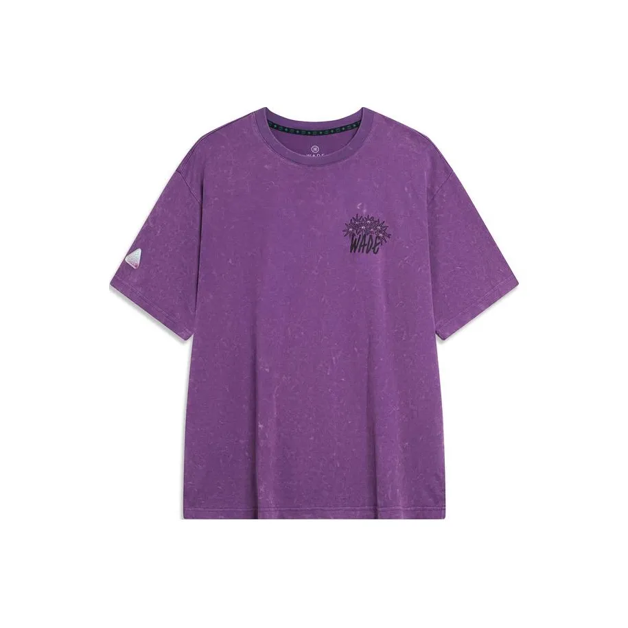 LINING Wade Collection T-Shirt Унисекс Амарант Фиолетовый