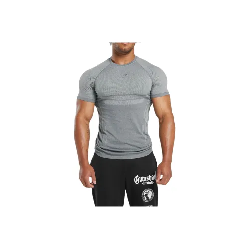 GYMSHARK Светло-серые Мужские Рубашки