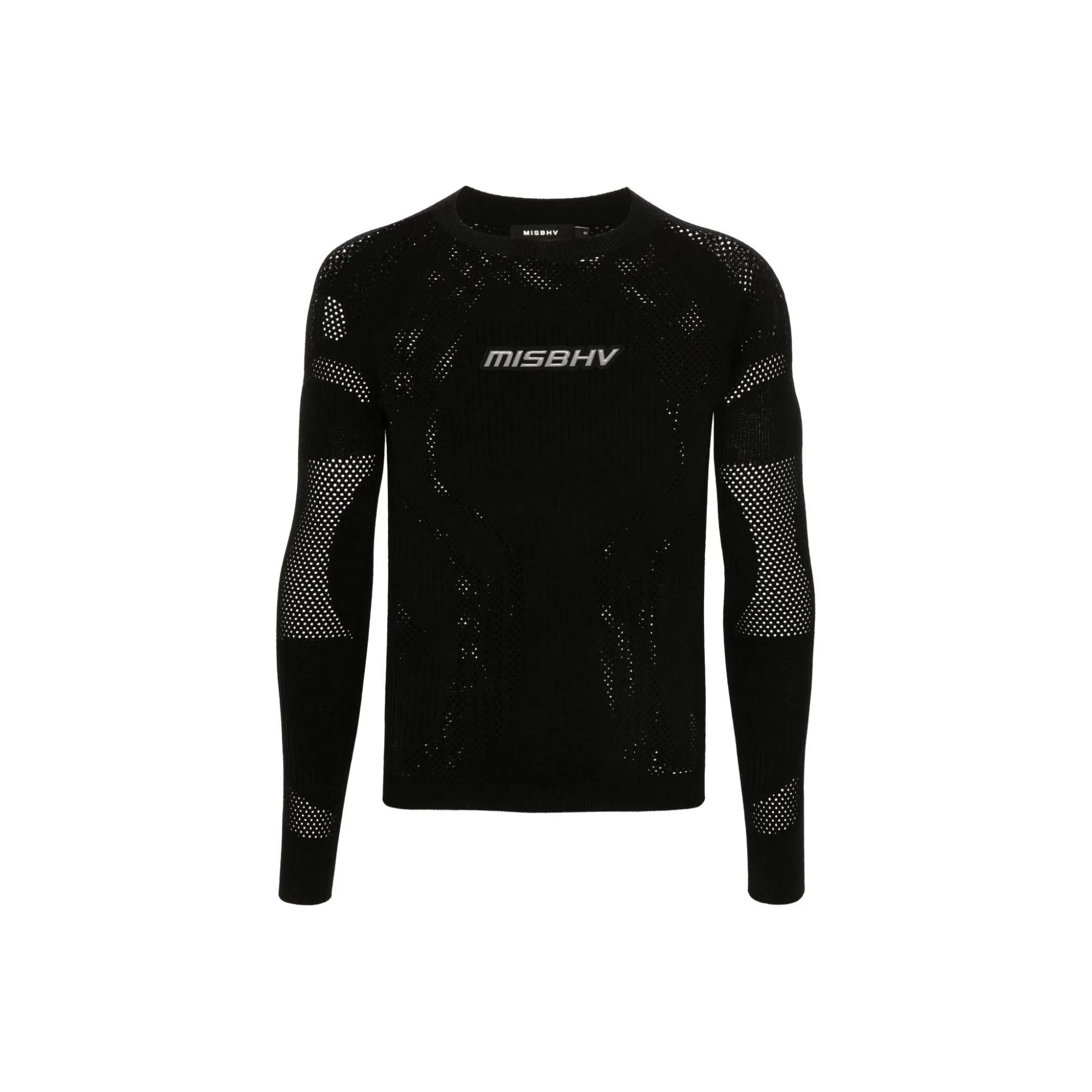Misbhv Openwork Long Sleeved Knitted T Shirt