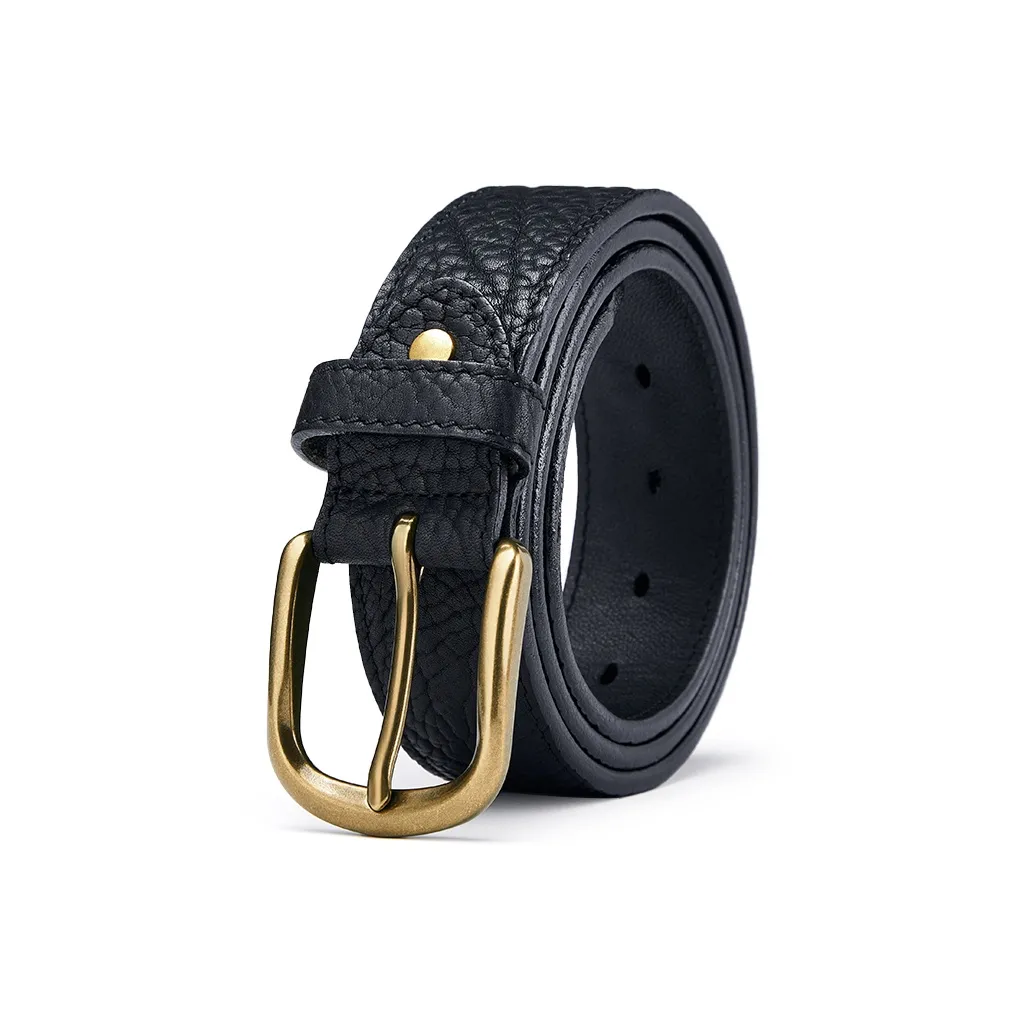 GUSKI Двойной Sided Лицевая коровья кожа Шпилька Ремень Элегантный Удобные брюки Ремень Мужской Золотой