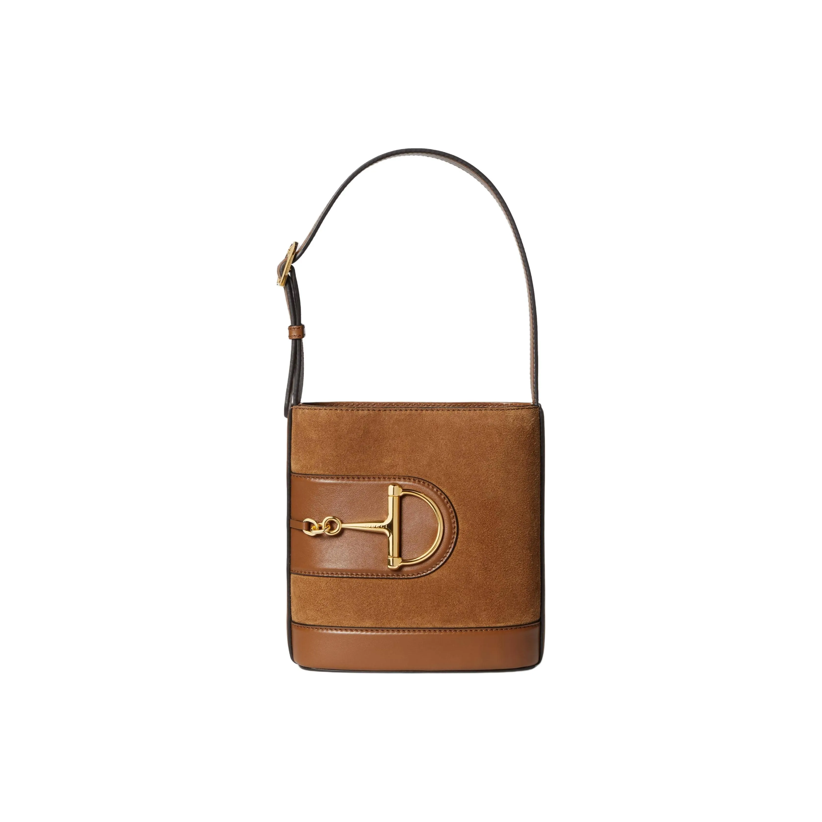 GUCCI Suede Bucket Bag, Portable Crossbody Bag, Shoulder Bag Mini Women's Brown