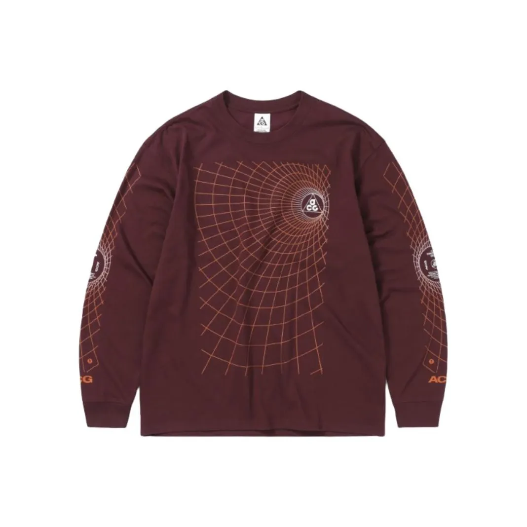 Nike ACG T Shirts Men's Night Russet Red