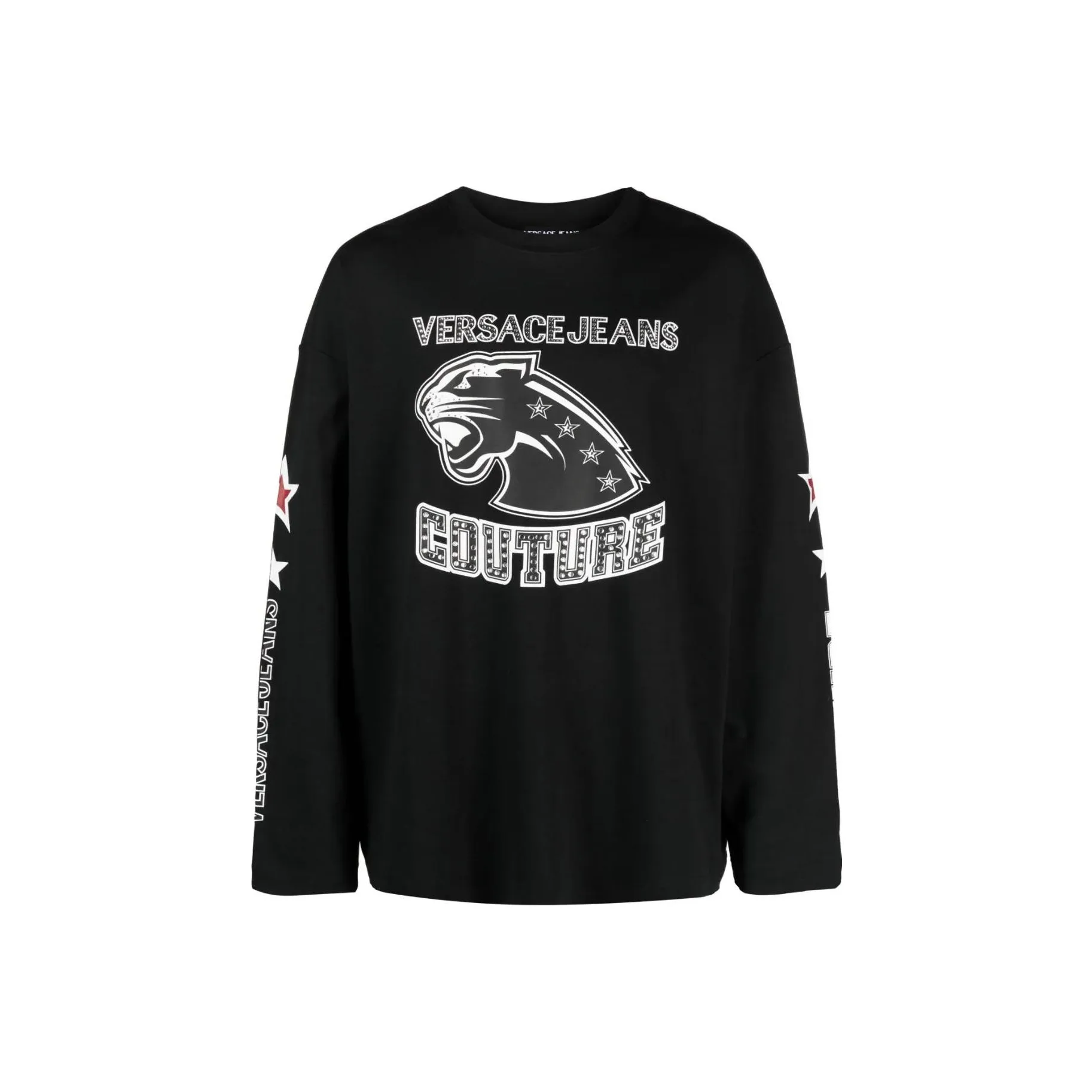 VERSACE JEANS Черные Мужские T-рубашки