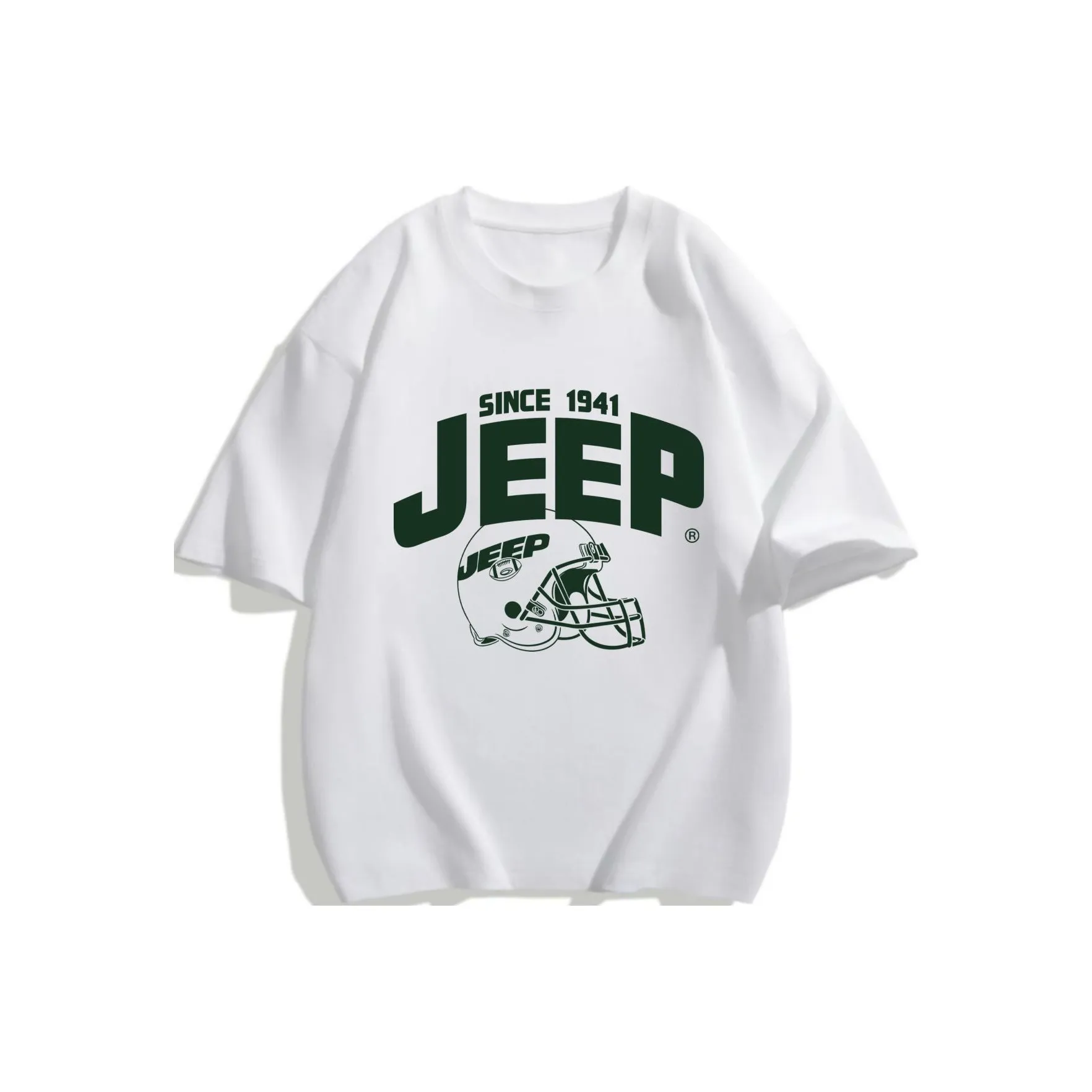 JEEP 2024 Summer Рукав с оборванным плечом T-рубашка Унисекс