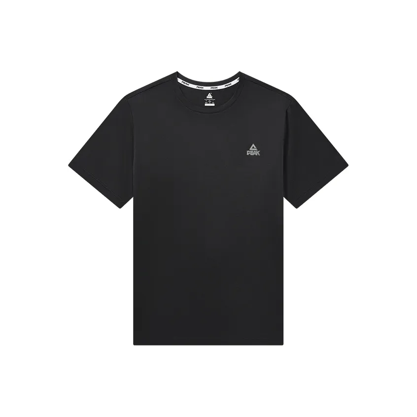 PEAK Черный с меланжевым серым Мужская T-рубашка