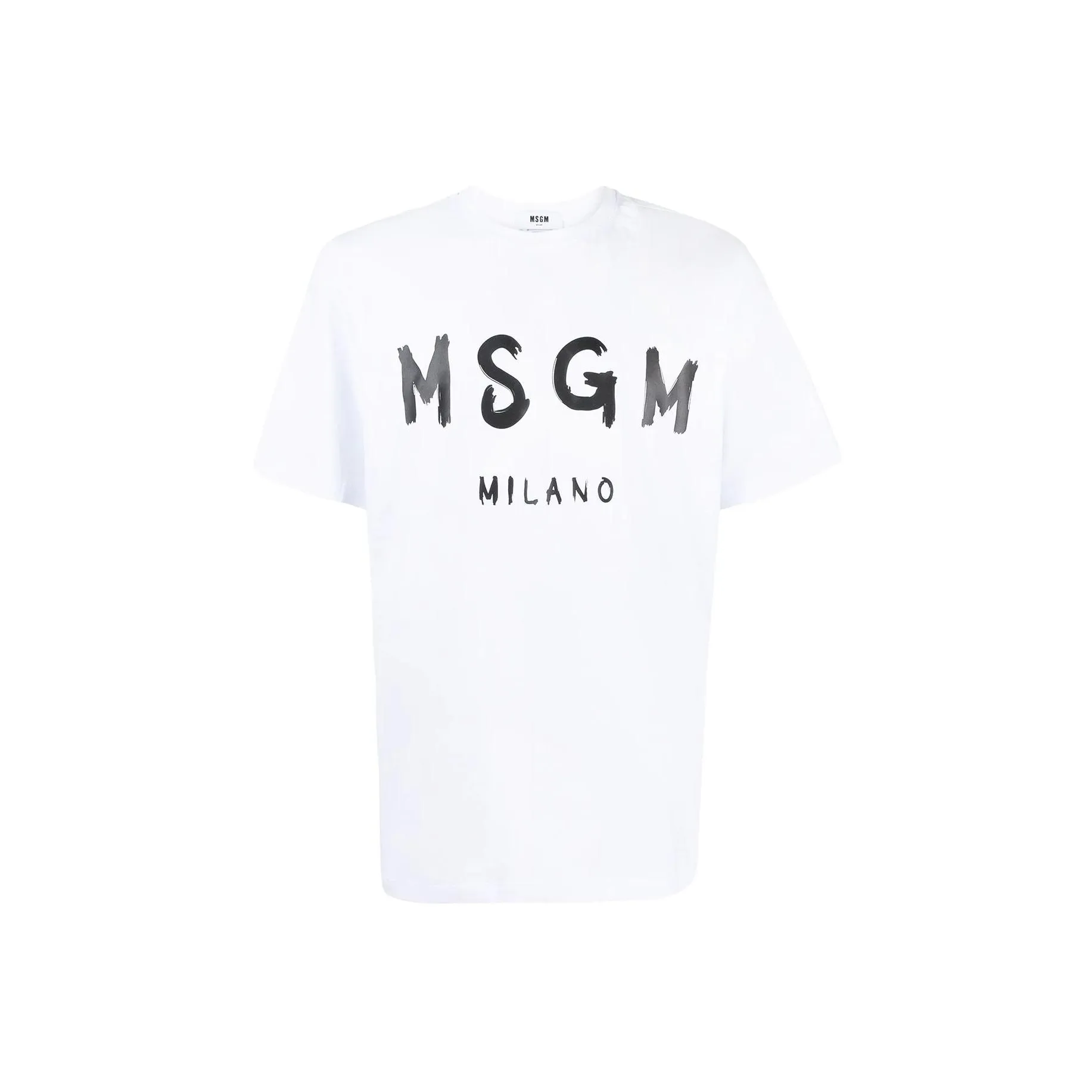 MSGM Logo print Cotton T shirt Dress