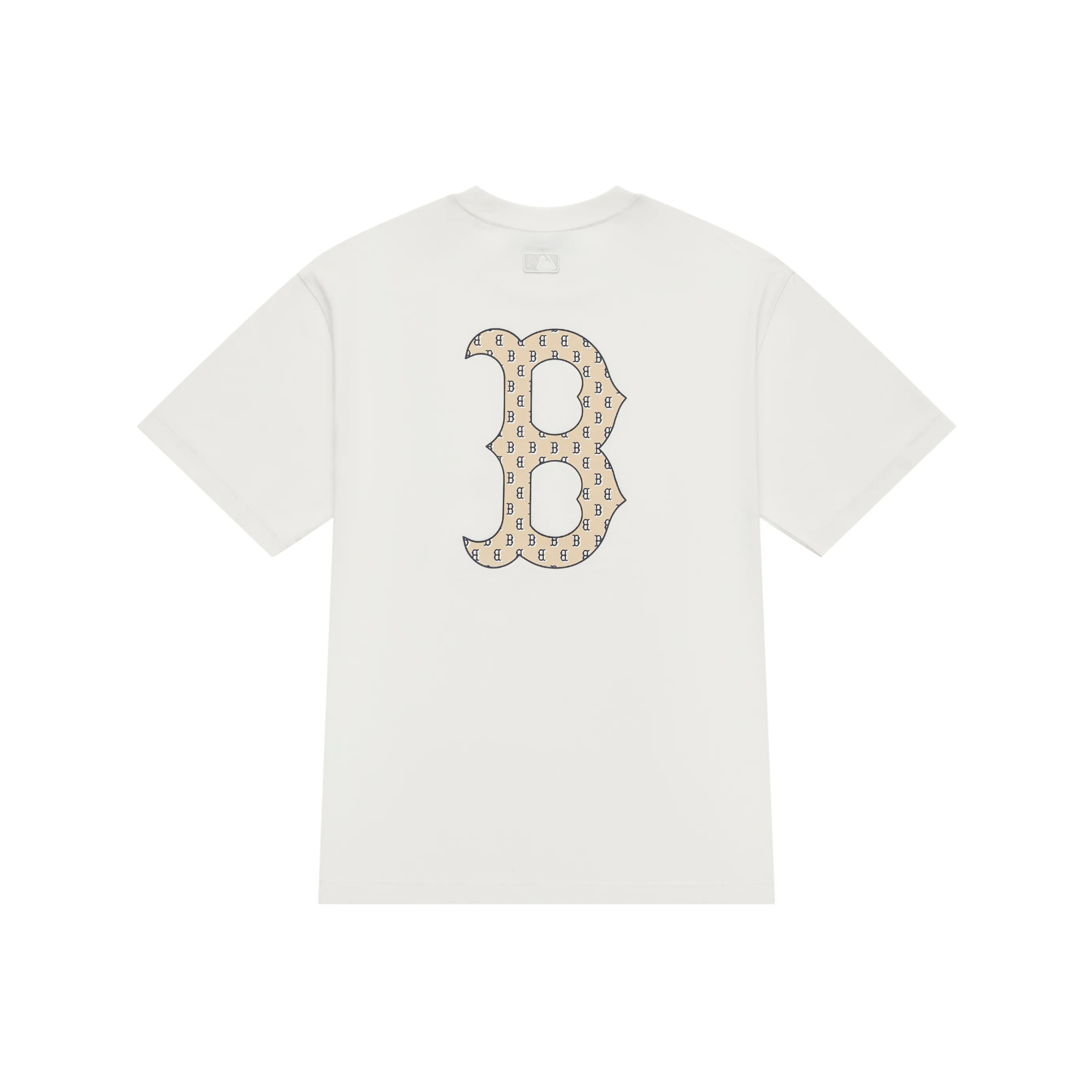 MLB MONOGRAM Reading Collection SS24 T-Shirt Unisex Cream