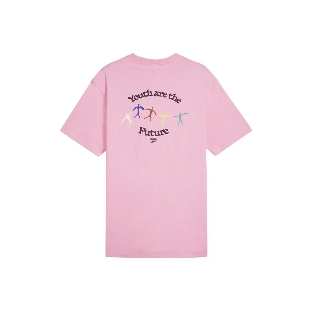 PUMA Future Graphic DOWNTOWN GRAPHIC TEE T Shirt Men's Pink