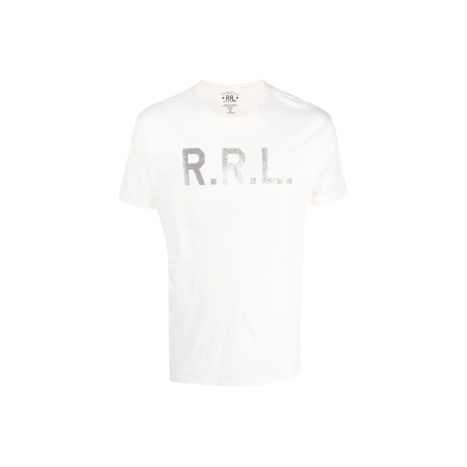 Ralph Lauren Rrl Metallic Effect Logo print T shirt